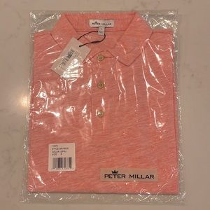 NWT Men’s Peter Millar Seaside Slub Polo, Size Small